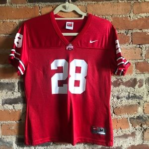 #28 women’s Ohio state football jersey osu